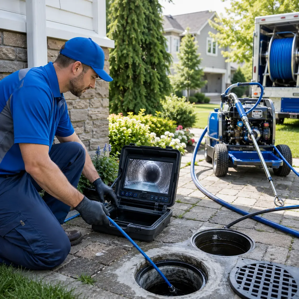 Outdoor drain cleaning professionals serving Burton, OH